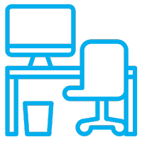 Offices with doors and science with grace Icon